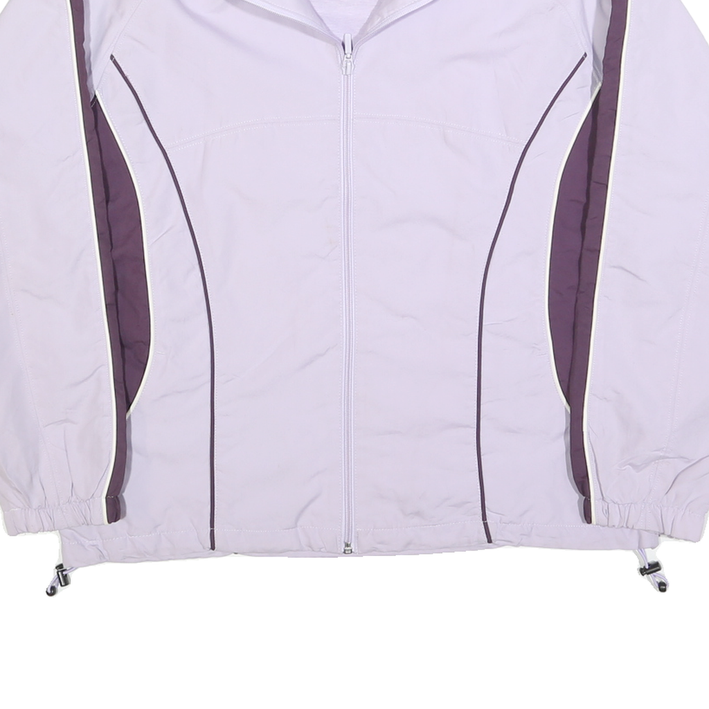 WILSON Womens Purple Zip Jacket M Polyester Lightweight Sportswear