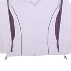 WILSON Womens Purple Zip Jacket M Polyester Lightweight Sportswear