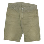 CARHARTT Mens Shorts Green Casual Cotton Blend 2XL W36 Workwear Durable