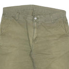 CARHARTT Mens Shorts Green Casual Cotton Blend 2XL W36 Workwear Durable