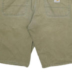 CARHARTT Mens Shorts Green Casual Cotton Blend 2XL W36 Workwear Durable