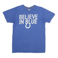 NFL Mens Blue Believe In Blue Graphic T-Shirt M Short Sleeve Crew Neck
