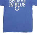NFL Mens Blue Believe In Blue Graphic T-Shirt M Short Sleeve Crew Neck