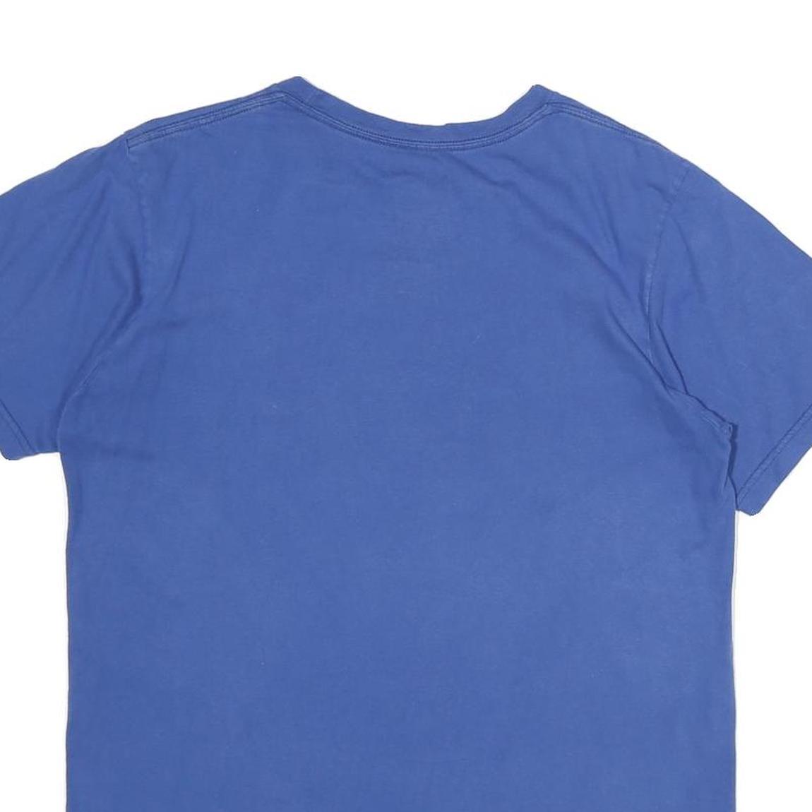 NFL Mens Blue Believe In Blue Graphic T-Shirt M Short Sleeve Crew Neck