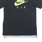NIKE Mens Black Yellow Air Graphic T-Shirt M Short Sleeve Crew Neck Cotton Blend