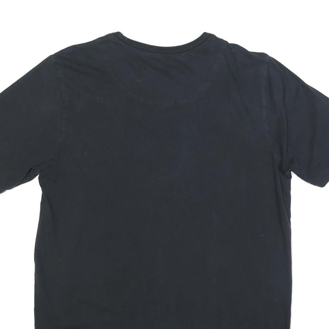 NIKE Mens Black Yellow Air Graphic T-Shirt M Short Sleeve Crew Neck Cotton Blend