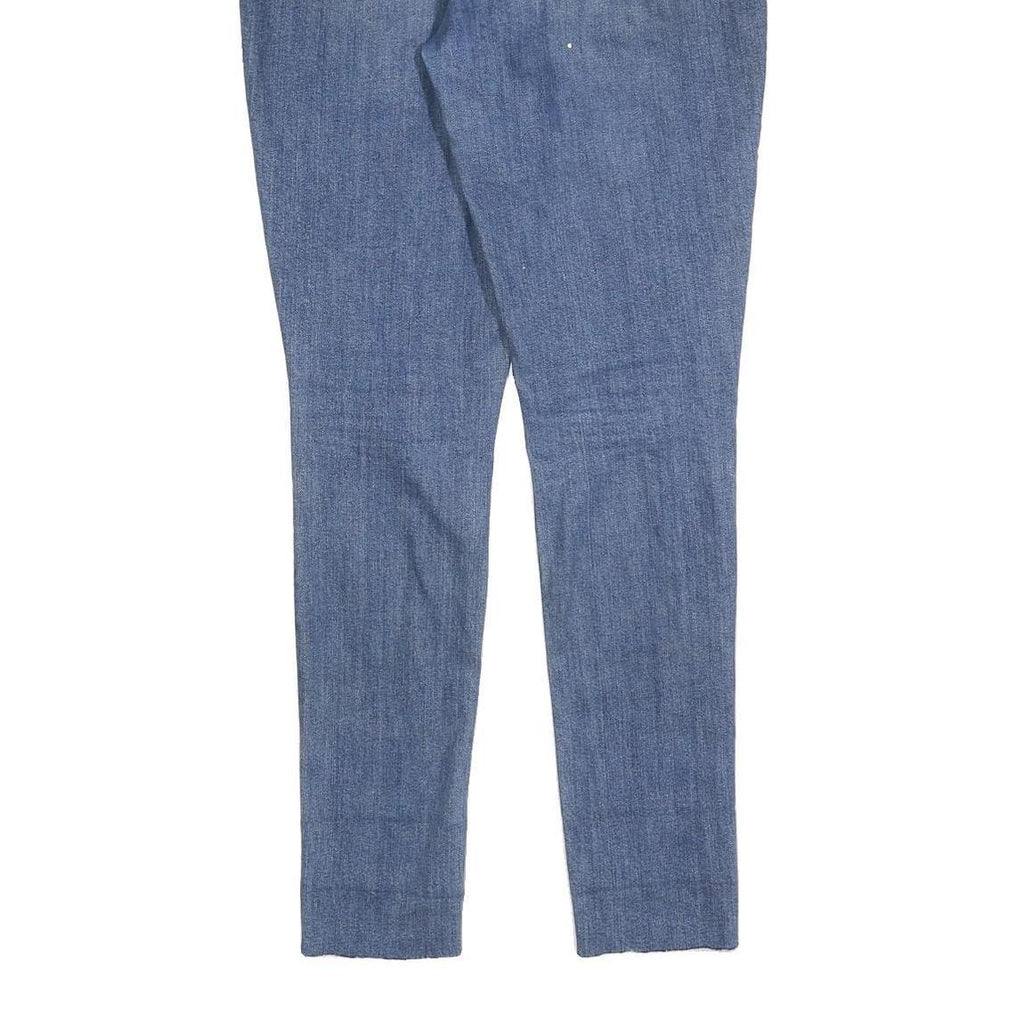 LEVI'S Womens Slim Blue Denim Slim 711 Jeans Cotton Blend W35 L34 Distressed