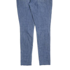 LEVI'S Womens Slim Blue Denim Slim 711 Jeans Cotton Blend W35 L34 Distressed