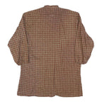 MONSIEUR EXCLUSIVE Mens Brown & Beige Check Shirt Long Sleeve Button Neck M