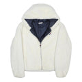 FILA Girls White Hooded Zip Up Jacket 11-12Y Polyester Blend Casual Outerwear