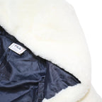 FILA Girls White Hooded Zip Up Jacket 11-12Y Polyester Blend Casual Outerwear
