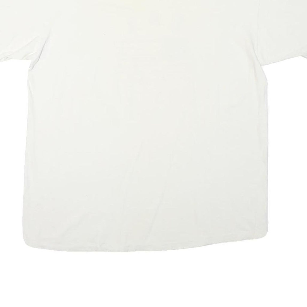 PRO SPORT Mens White USA Flag Graphic T-Shirt L Short Sleeve Crew Neck Cotton