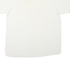 PRO SPORT Mens White USA Flag Graphic T-Shirt L Short Sleeve Crew Neck Cotton