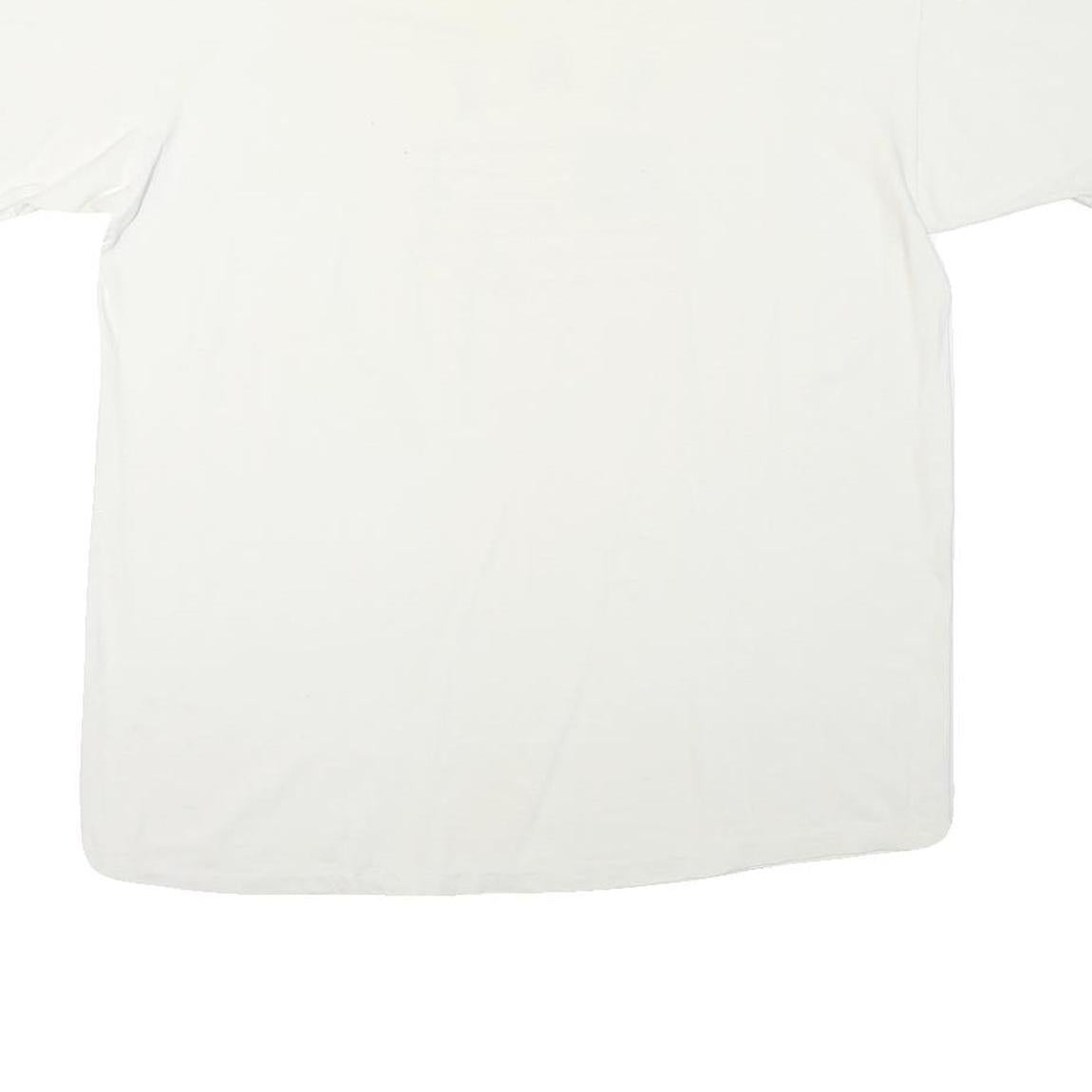 PRO SPORT Mens White USA Flag Graphic T-Shirt L Short Sleeve Crew Neck Cotton