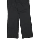 DICKIES Womens Black Regular Fit Straight Leg Cotton Blend Trousers W30 L29