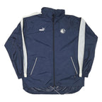 PUMA Mens Navy & White Swisscom Challenge Track Jacket L Nylon Zip Sport