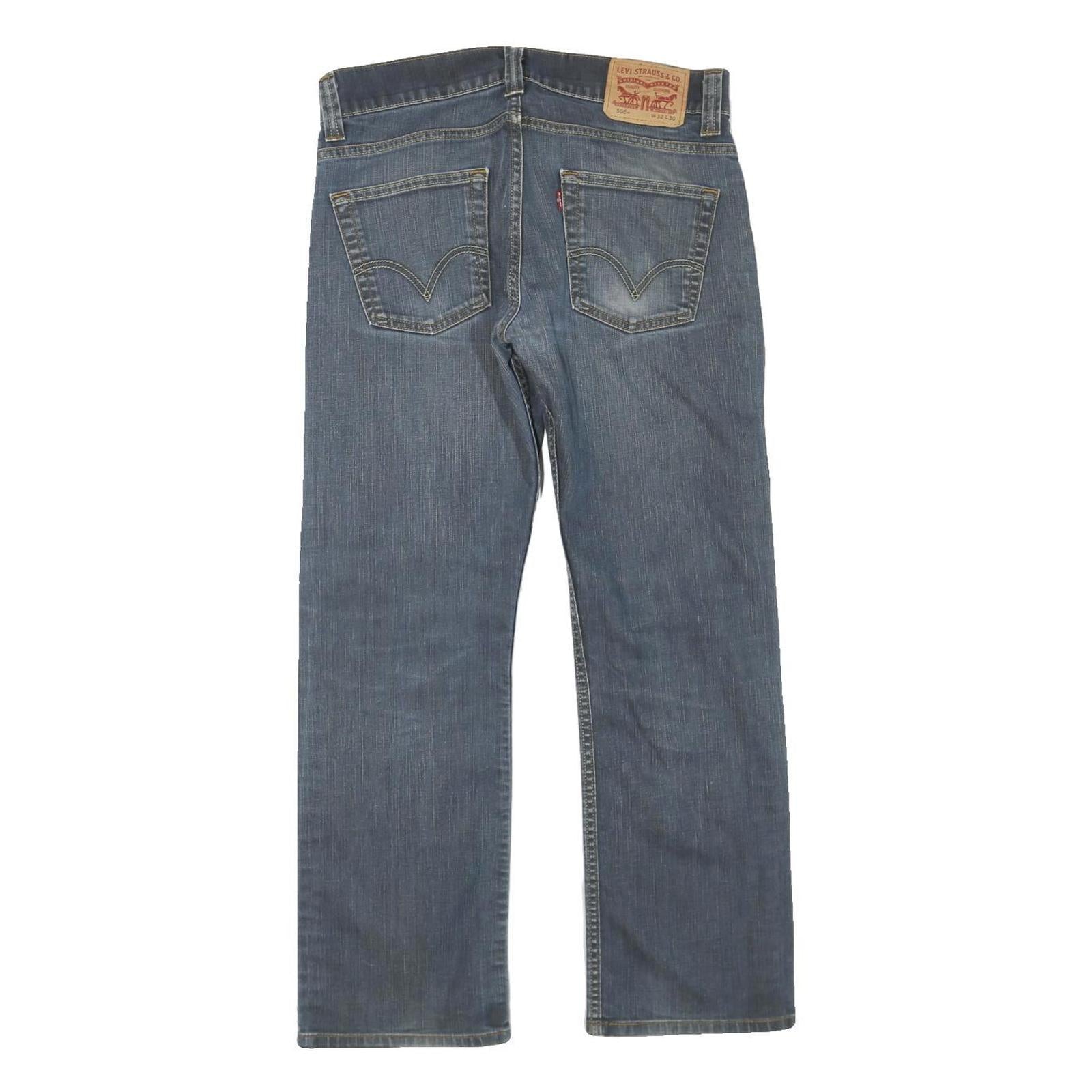 LEVI'S Womens Regular Fit Straight Leg Denim Medium Wash W32 L30 506 Jeans