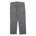 CARHARTT Mens Cotton Blend Grey Relaxed Straight Trousers W34 L29 Casual Wear