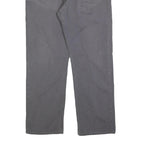 CARHARTT Mens Cotton Blend Grey Relaxed Straight Trousers W34 L29 Casual Wear