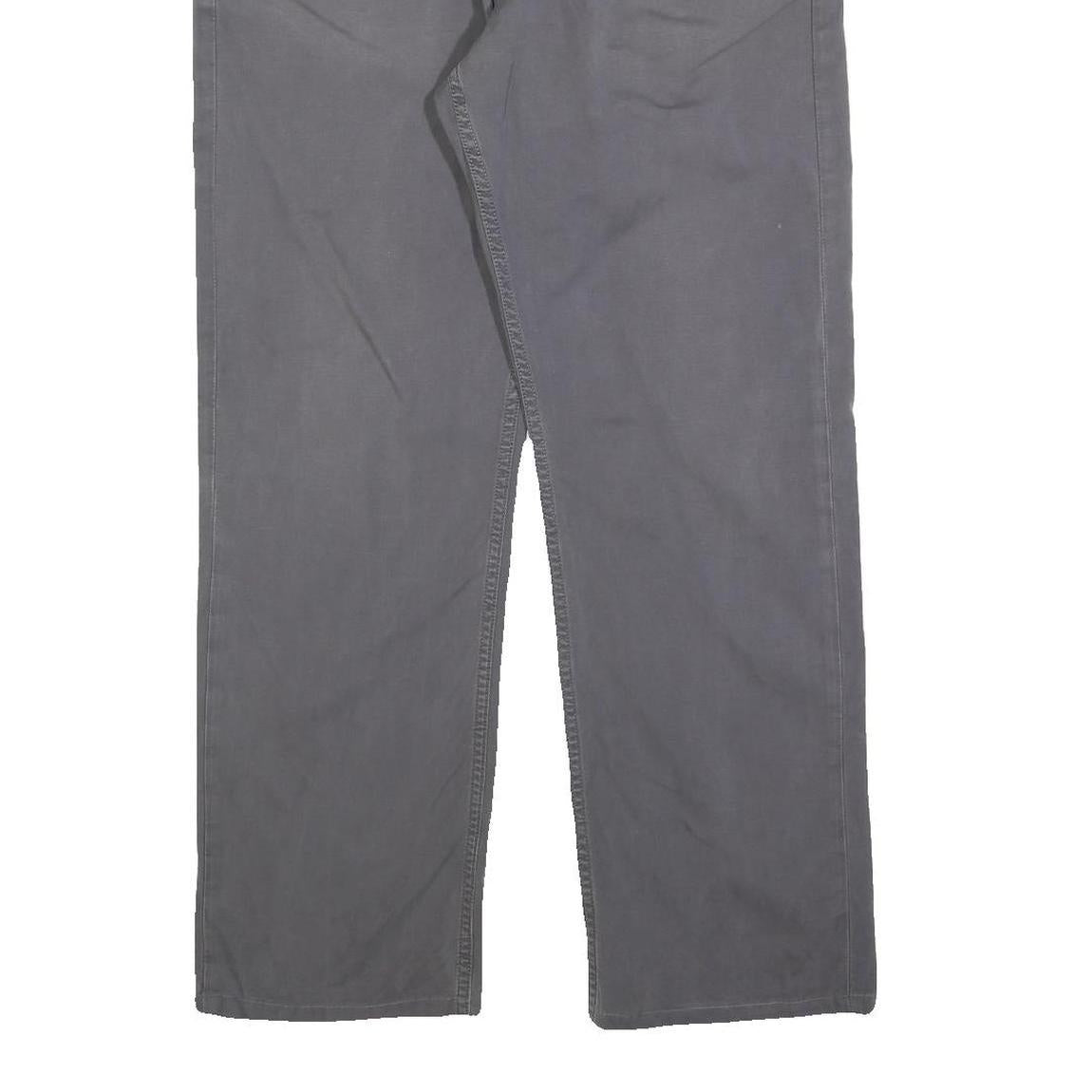 CARHARTT Mens Cotton Blend Grey Relaxed Straight Trousers W34 L29 Casual Wear