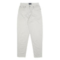 TRUSSARDI Womens Cotton White Slim Tapered Trousers W27 L30 Stylish Casual