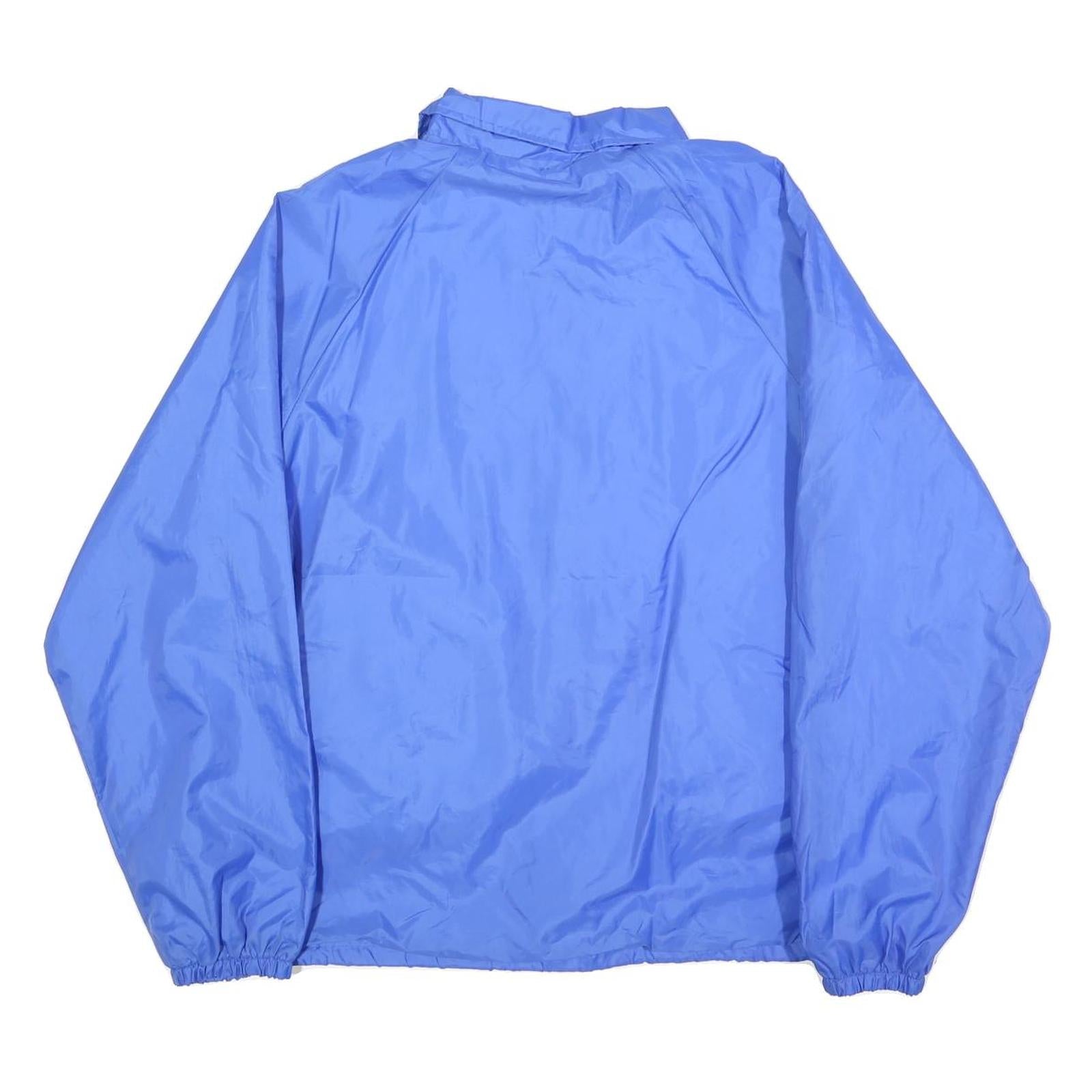 AUBURN SPORTSWEAR Mens Blue Boy Scouts Logo Button Jacket L Polyester Blend