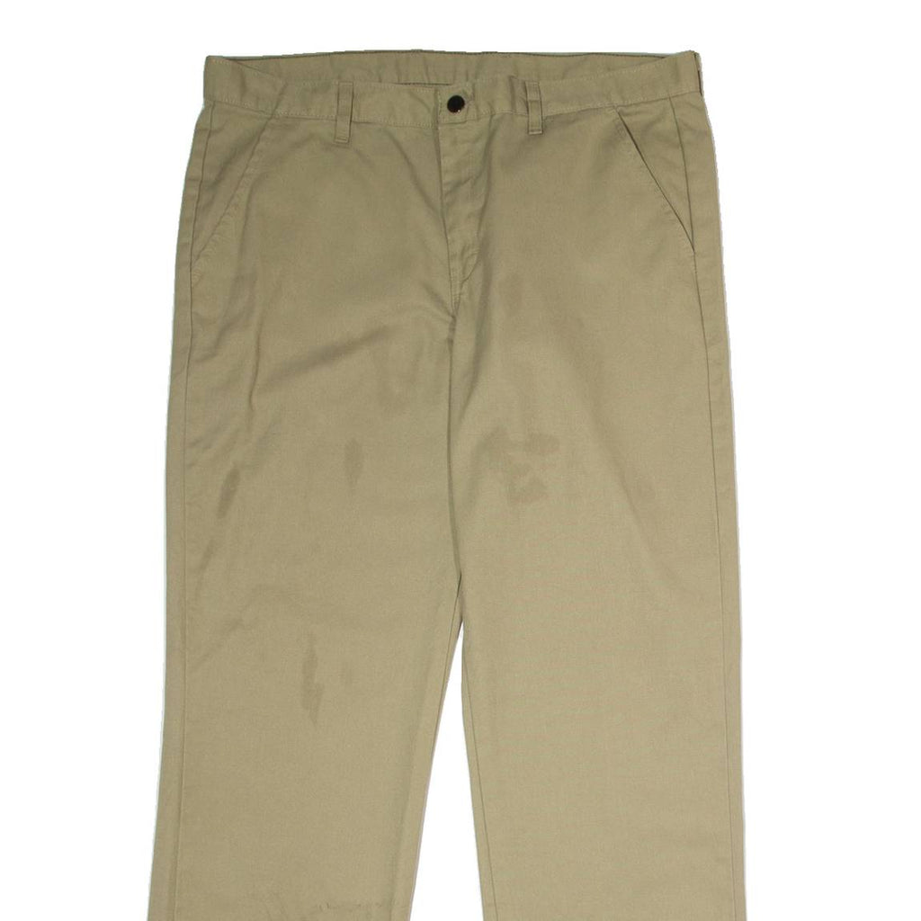 DICKIES Workwear Mens Trousers Beige Regular Straight W36 L32
