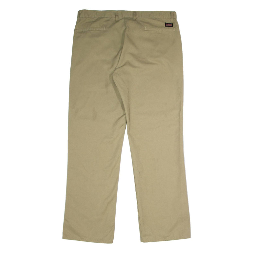 DICKIES Workwear Mens Trousers Beige Regular Straight W36 L32