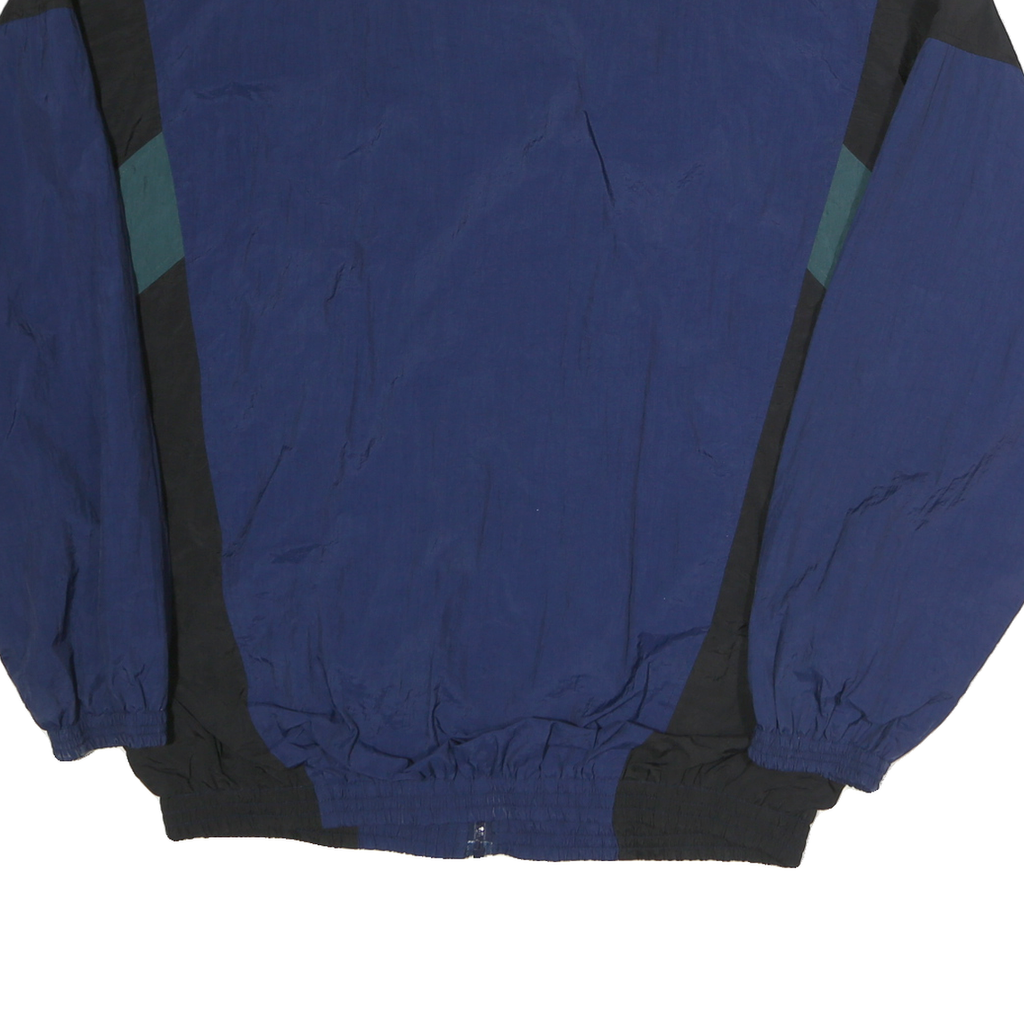 MTAPRO Mens Blue & Green Colourblock Zip Jacket XL Polyester Windbreaker