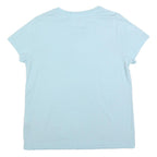 LEVI'S Womens Light Blue T-Shirt L Short Sleeve Crew Neck Cotton Blend Casual