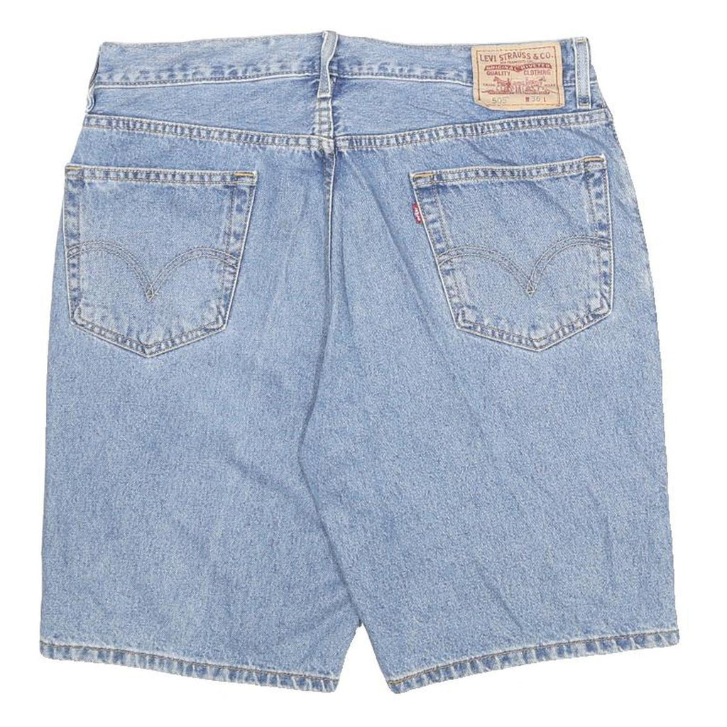 LEVI'S Mens Denim Blue Casual Shorts L W36 Classic Fit Cotton
