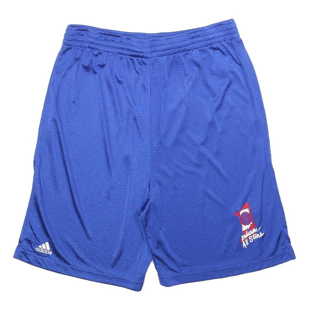 ADIDAS Mens Blue Casual Shorts L W32 All Stars Logo Athletic Sports