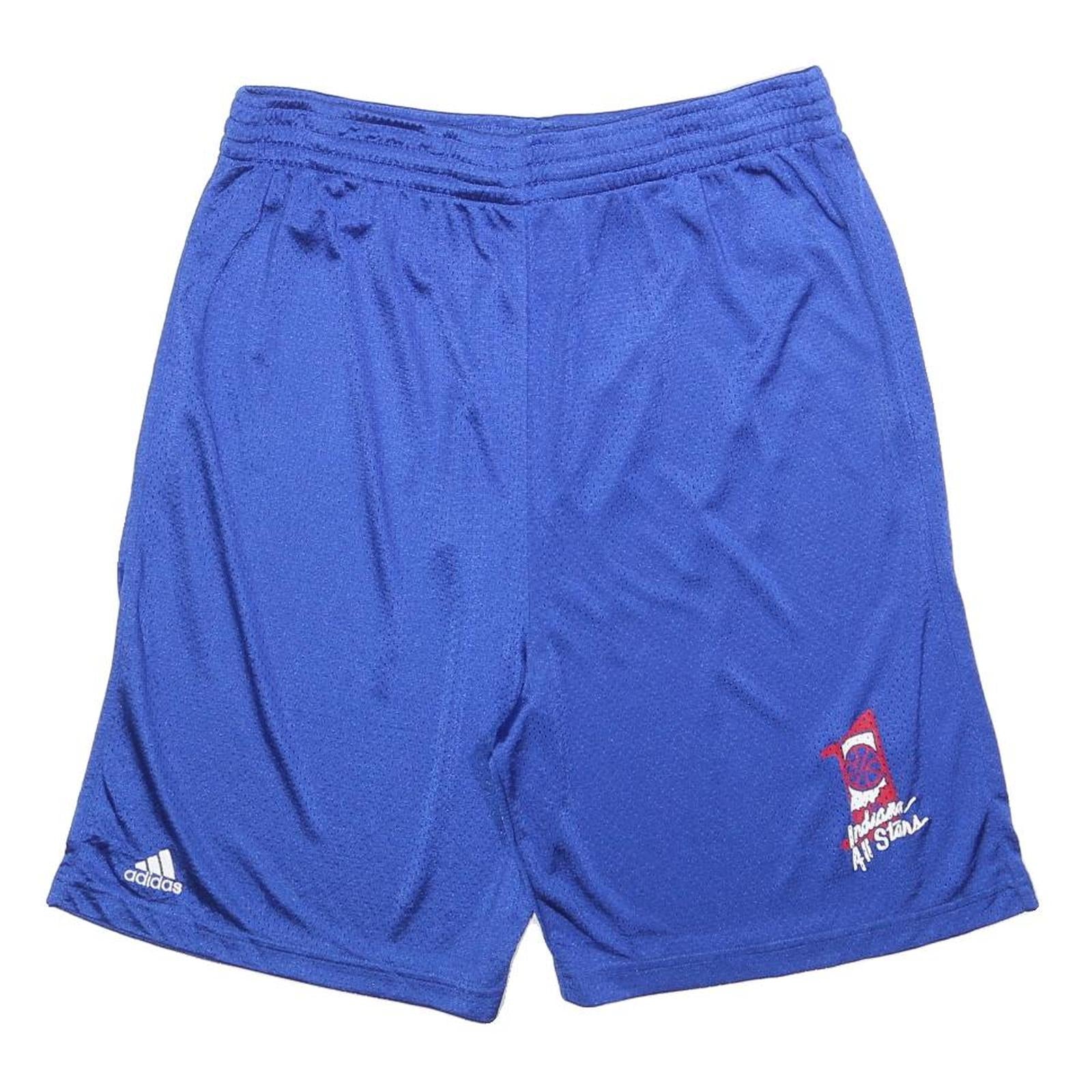 ADIDAS Mens Blue Casual Shorts L W32 All Stars Logo Athletic Sports