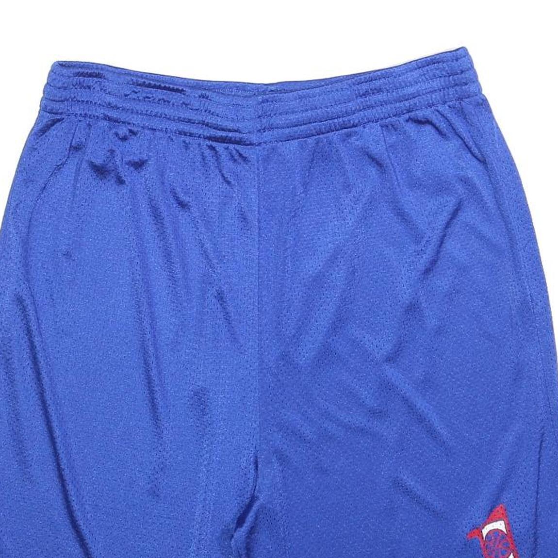 ADIDAS Mens Blue Casual Shorts L W32 All Stars Logo Athletic Sports