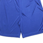 ADIDAS Mens Blue Casual Shorts L W32 All Stars Logo Athletic Sports