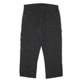DICKIES Mens Black Cotton Blend Regular Fit Straight Trousers W37 L28 Workwear