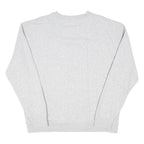 KARL KANI Mens Grey Sweatshirt Crew Neck L Cotton Blend Logo Embroidered