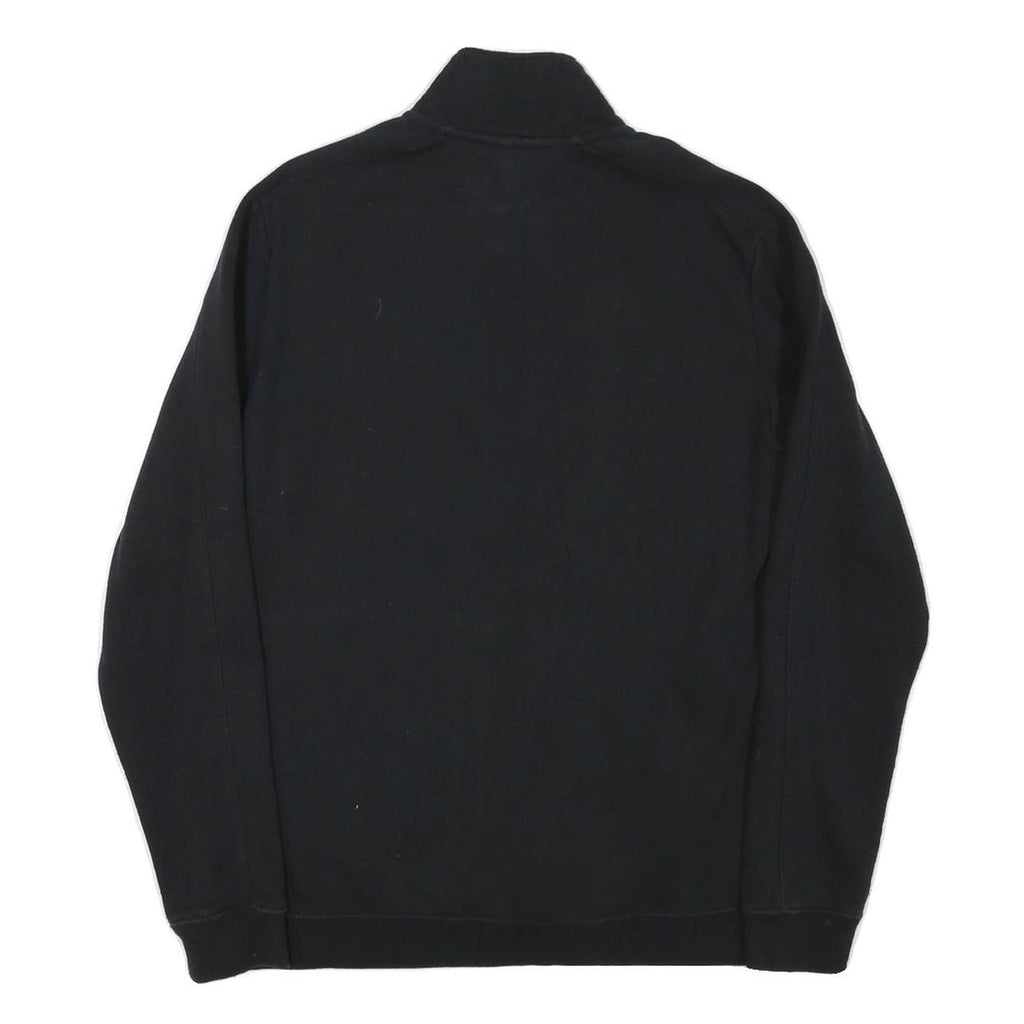 NIKE Mens Black Jacket M Cotton Blend Plain Zip Casual Sportswear