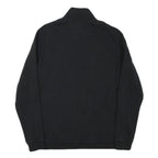 NIKE Mens Black Jacket M Cotton Blend Plain Zip Casual Sportswear