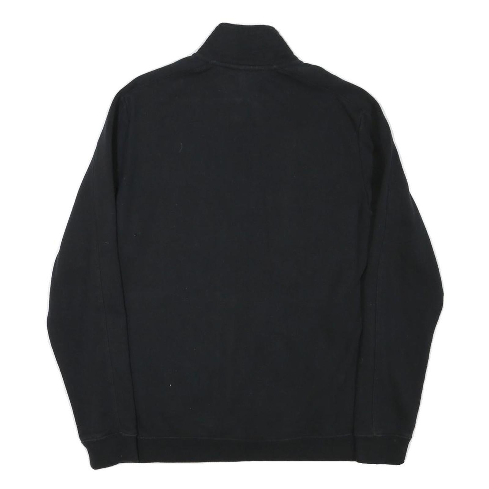 NIKE Mens Black Jacket M Cotton Blend Plain Zip Casual Sportswear