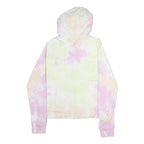 DKNY Womens Multicolour Tie Dye Zip Up Hoodie L Casual Cotton Sweatshirt