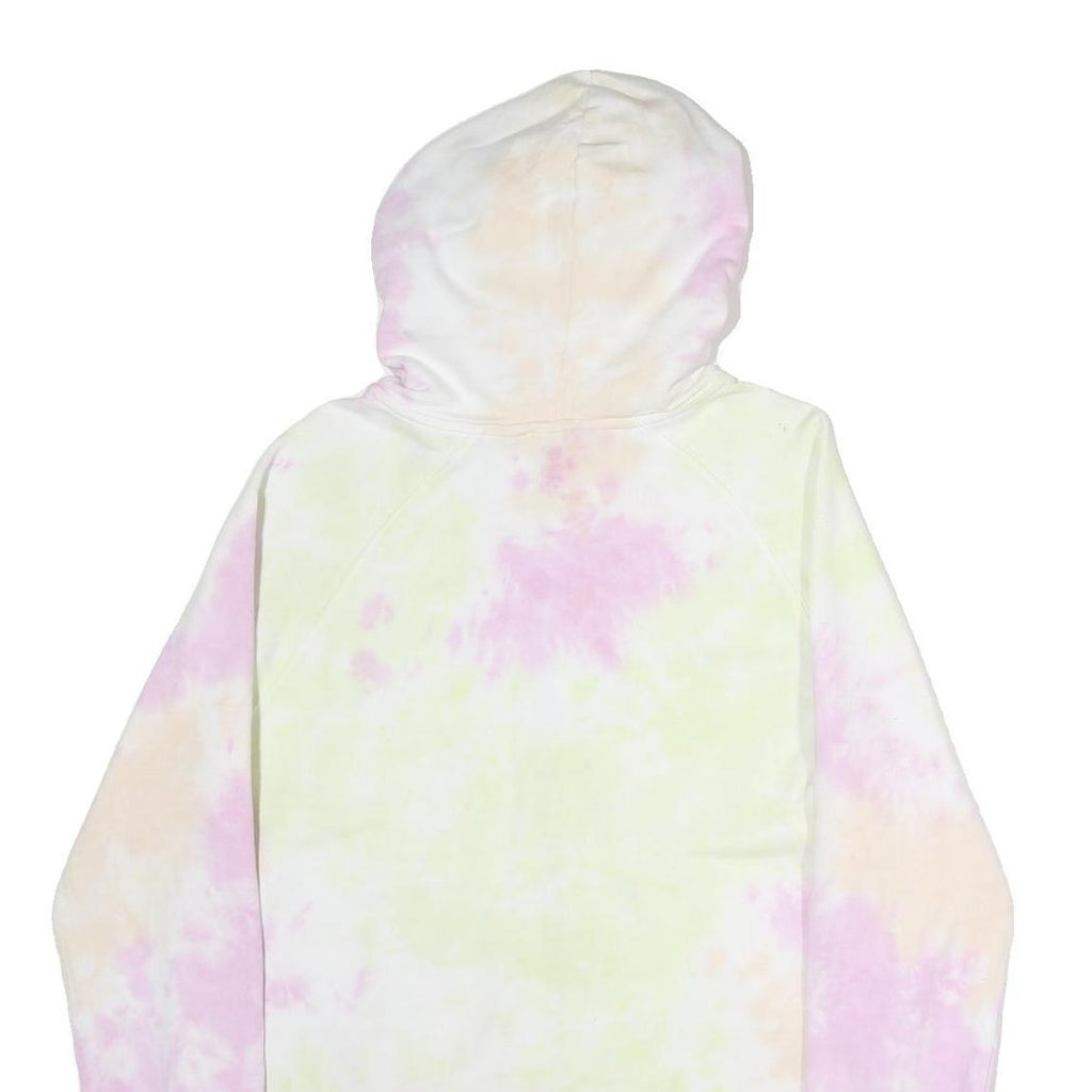 DKNY Womens Multicolour Tie Dye Zip Up Hoodie L Casual Cotton Sweatshirt