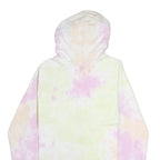 DKNY Womens Multicolour Tie Dye Zip Up Hoodie L Casual Cotton Sweatshirt