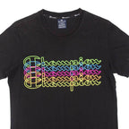 CHAMPION Womens T-Shirt Black XS