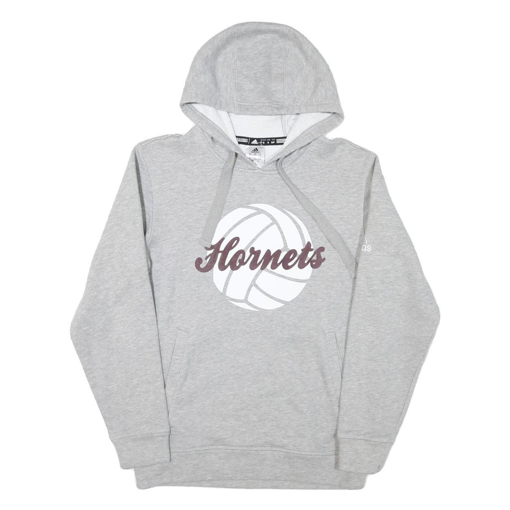 ADIDAS Mens Grey Hornets Pullover Hoodie S Cotton Blend Casual Sportswear