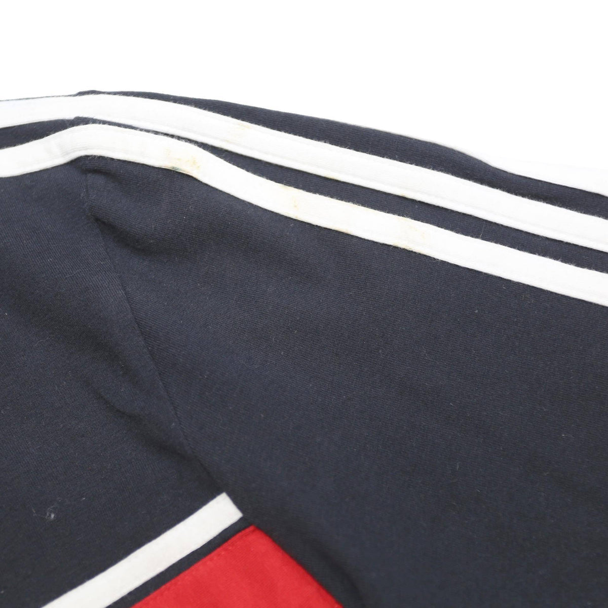 ADIDAS Mens Black Red & White Euro 2008 Short Sleeve Plain M Cotton Polo Shirt