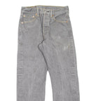 LEVI'S 501 Jeans Mens Grey Regular Straight W26 L27