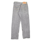 LEVI'S 501 Jeans Mens Grey Regular Straight W26 L27