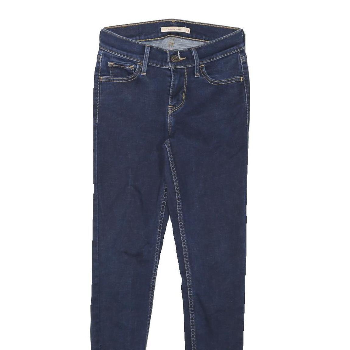 LEVI'S 710 Womens Jeans Blue Slim Skinny Denim Medium W22 L26 Stretch