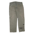 DICKIES Mens Regular Fit Workwear Jeans Beige Cotton Blend Zip W38 L32 Painter